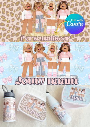 Roblox Meisjes Ontwerpen – Perfect voor Lunchsets en Meer