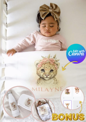 Digitale ontwerpen voor dekens of andere eigen producten| bambi leopard