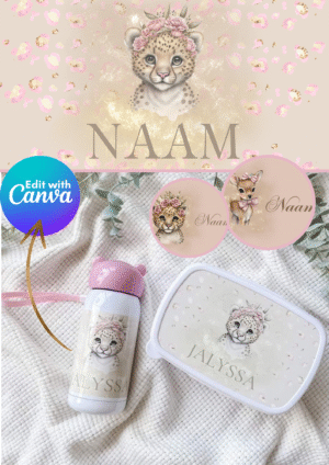 Unieke en aanpasbare digitale ontwerpen – perfect voor lunchsets en meer